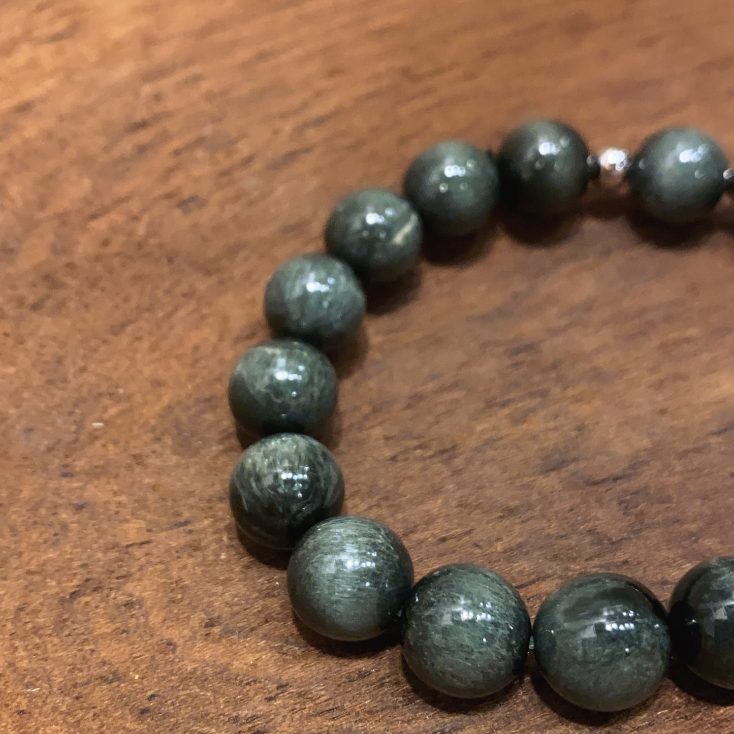 陽起石鯉魚達摩手串 | Falcon's Eye Koi Daruma Bracelet