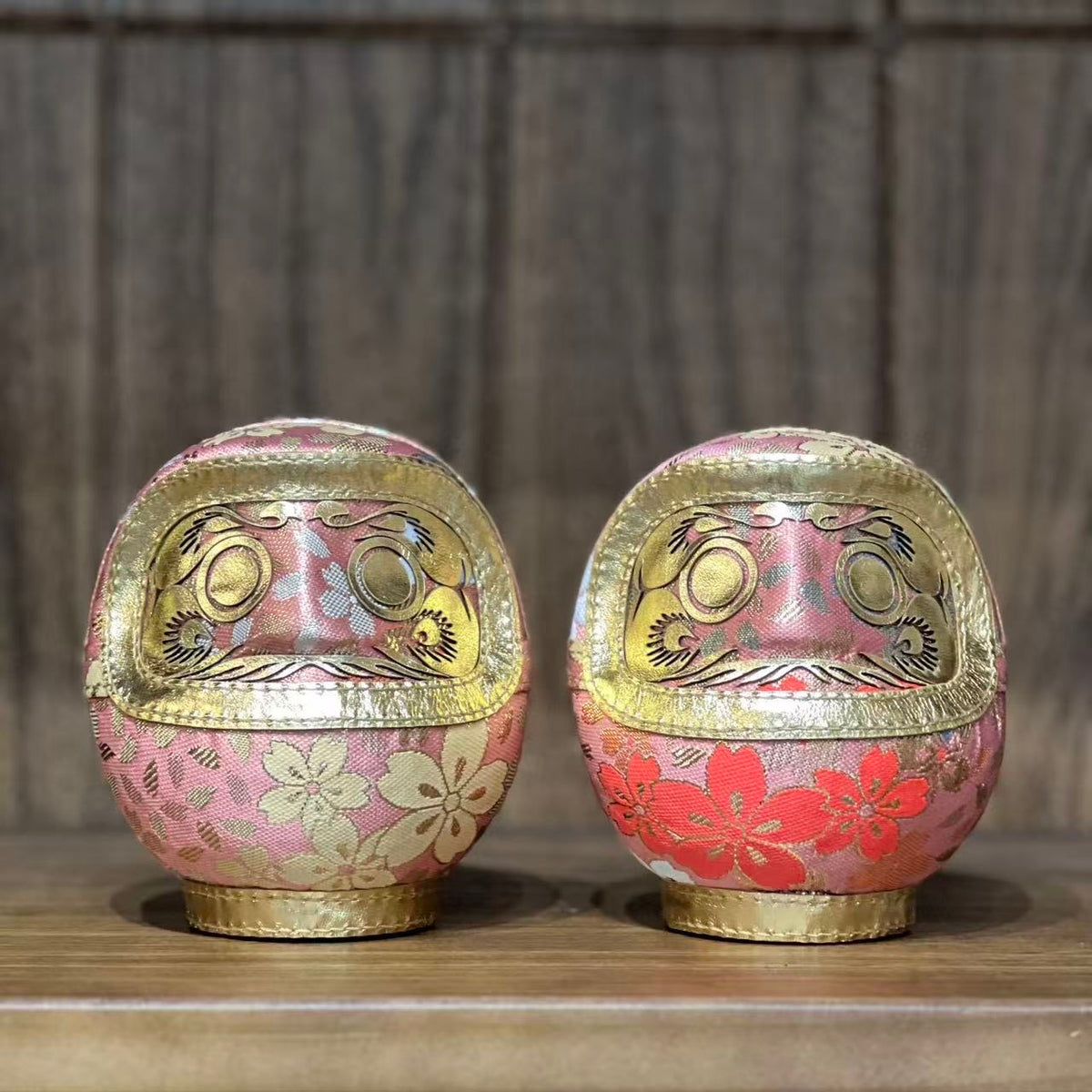 橙色 和風金絲布達摩