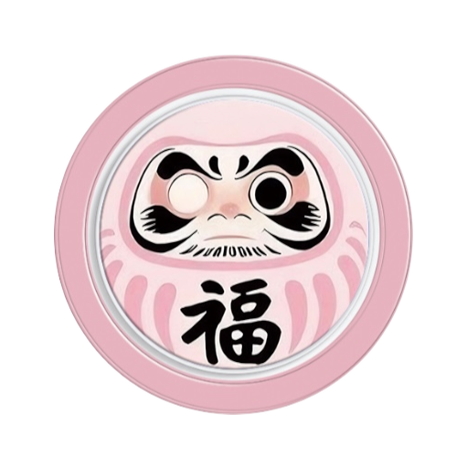 磁吸手機殼|花見達摩|粉色 | 不包磁吸支架