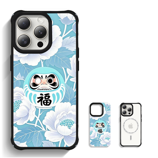 磁吸手機殼|花見達摩 | Tiffany Blue