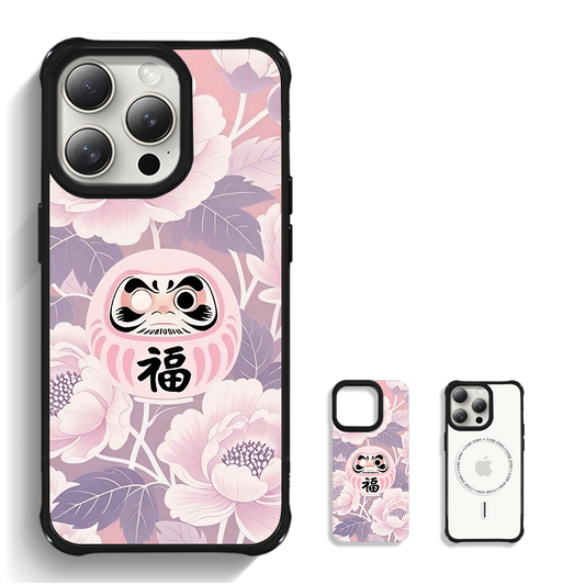 磁吸手機殼|花見達摩|粉色 | 不包磁吸支架