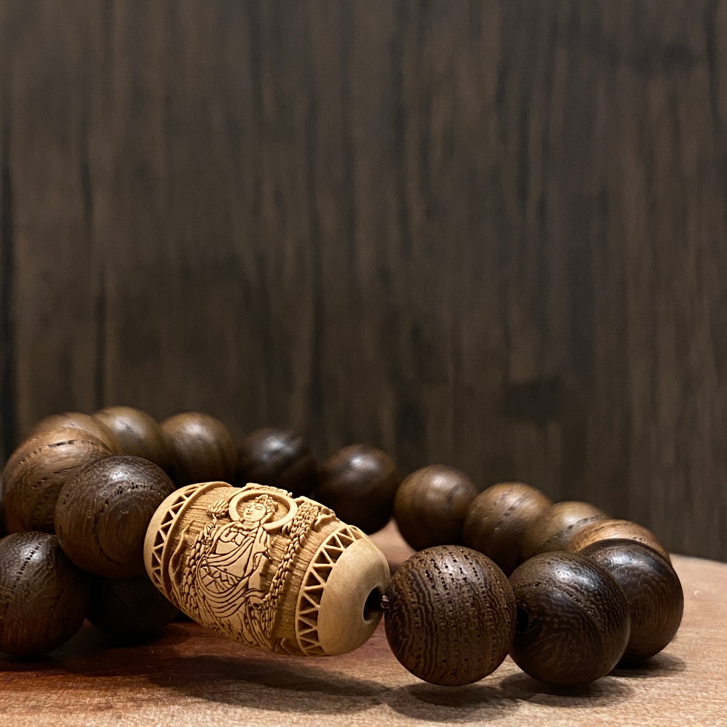 騎龍觀音。神代欅