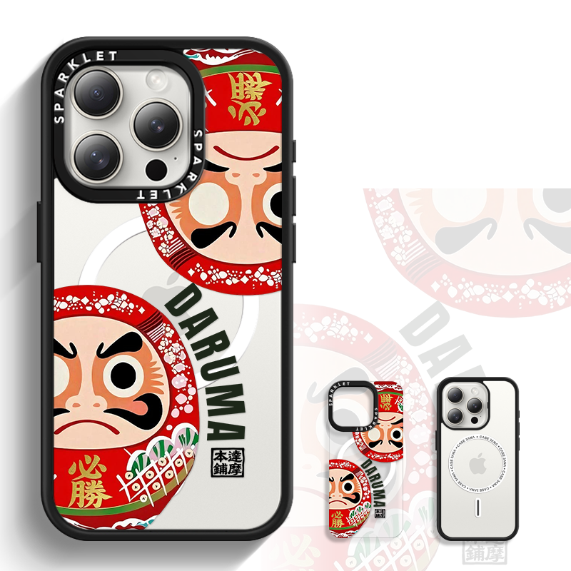 磁吸手機殼|必勝達摩 | 紅色