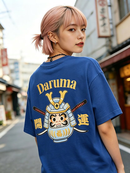 達摩影の武士燙畫T恤| Daruma Warrior Print T-shirt