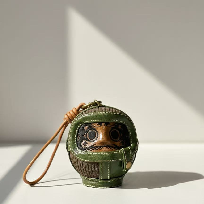 綠色人造皮革燈芯絨達摩