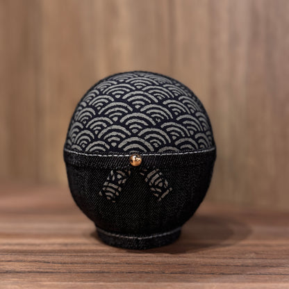 Seigaiha Denim Daruma