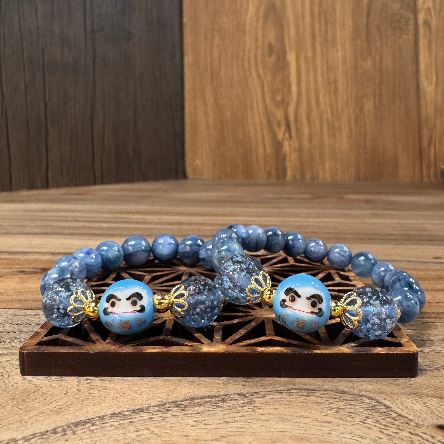 藍晶石達摩水晶手鏈 | Kyanite Daruma Crystal Bracelet