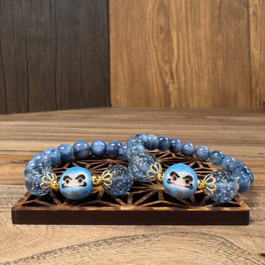 藍晶石達摩水晶手鏈 | Kyanite Daruma Crystal Bracelet