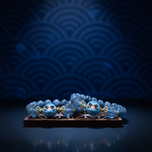 藍晶石達摩水晶手串 | Kyanite Daruma Crystal Bracelet