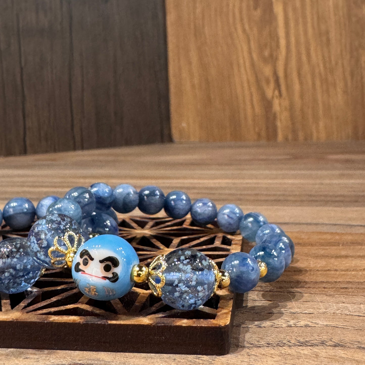 藍晶石達摩水晶手鏈 | Kyanite Daruma Crystal Bracelet