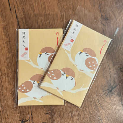 Japanese Traditional Auspicious Obon Gift Bags | Daruma, Owl, Sparrow Designs