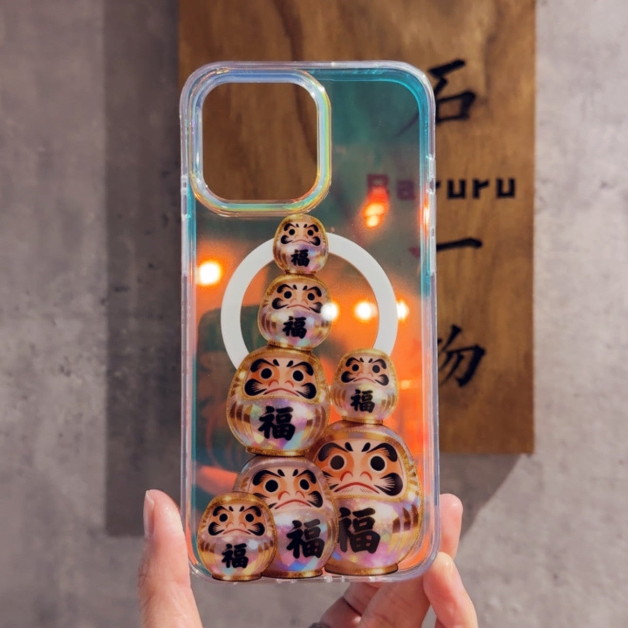 雷射手機殼｜珠光達摩 | 不包磁吸支架