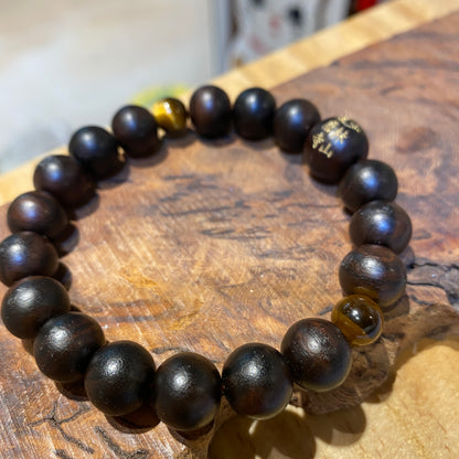 達摩寺祈願黑檀木手鍊 | Daruma Temple Blessed Ebony Bracelet