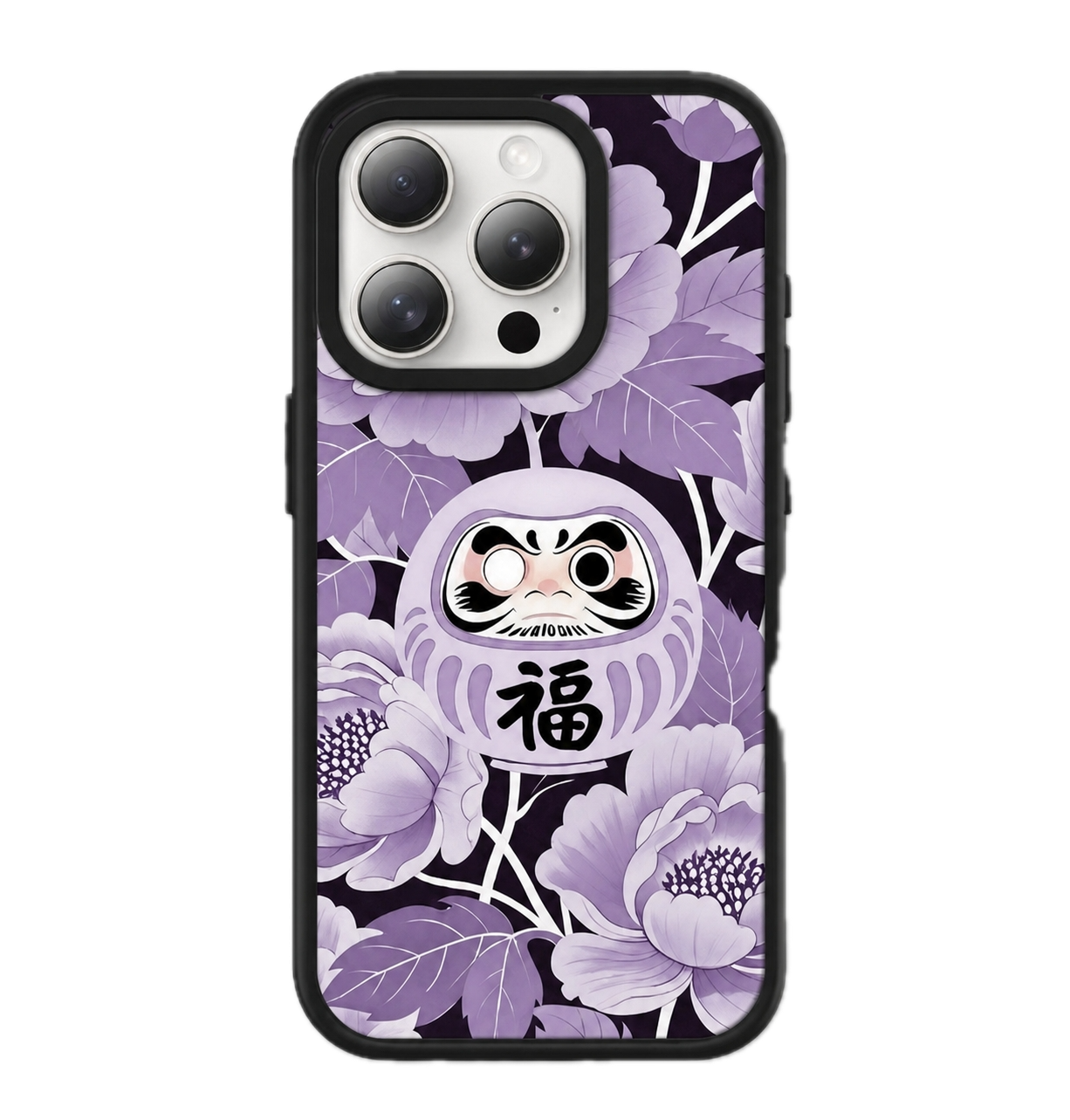磁吸手機殼｜花見達摩｜紫色 | 不包磁吸支架