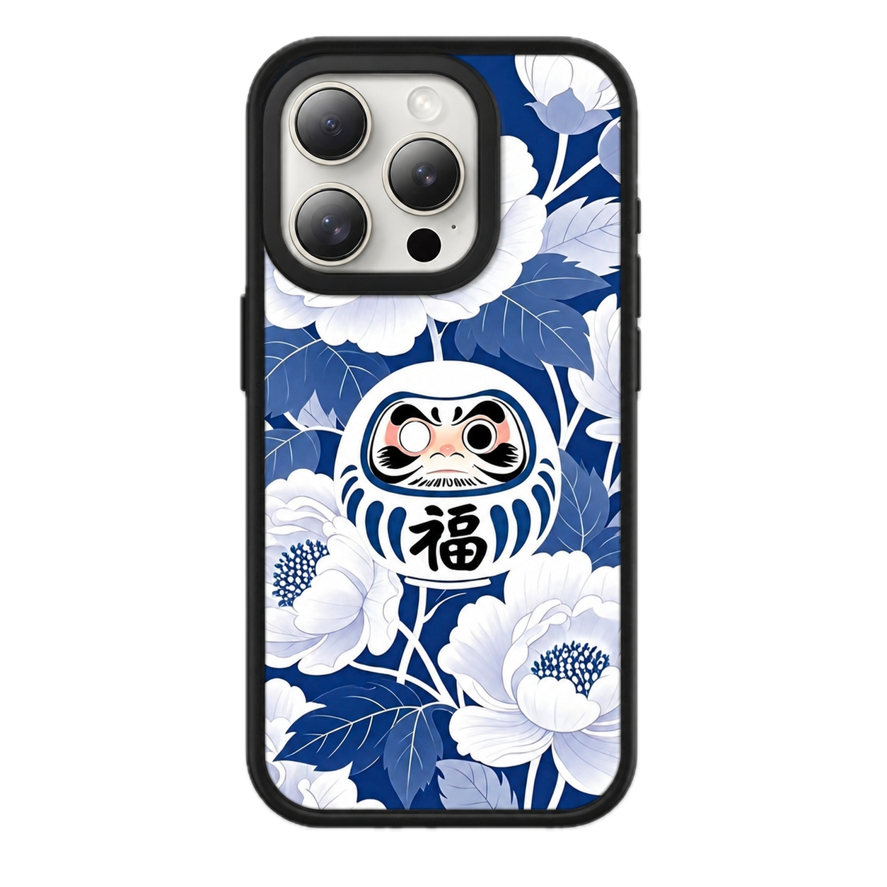 花見達摩｜藍色 | 不包磁吸支架