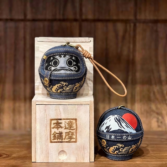 Japanese Handcrafted Daruma Figurine | Mt. Fuji Glow-in-the-Dark Edition | Limited Collector's Edition