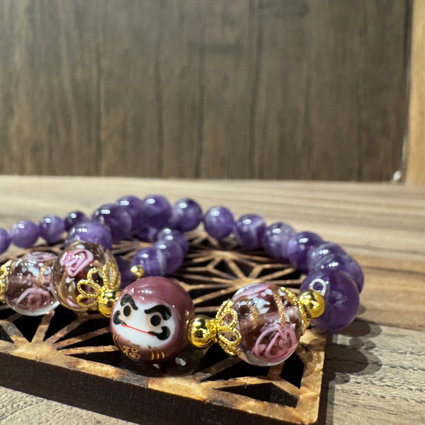 夢幻紫水晶達摩手串 | Amethyst Daruma Bracelet