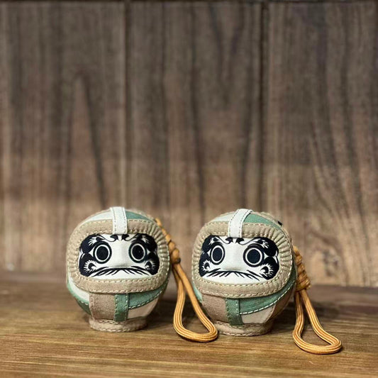 Handmade Daruma | Hong Kong Exclusive | Khaki Japanese Daruma 8cm Hong Kong Exclusive
