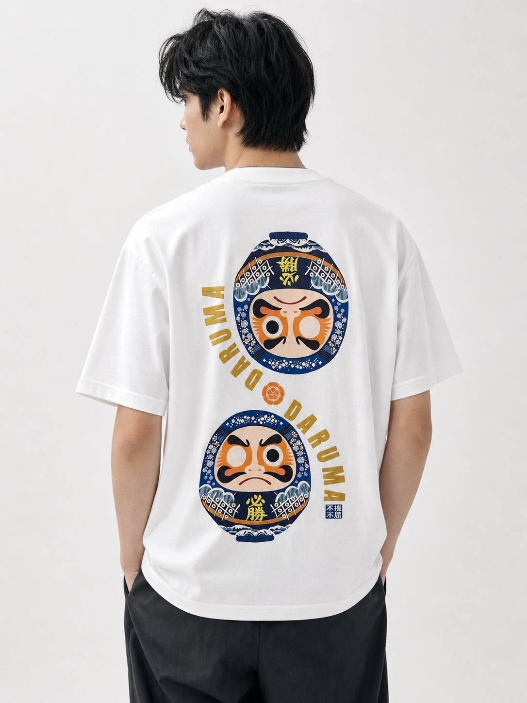 達摩立體浮雕T恤｜Daruma Silicon Tshirt