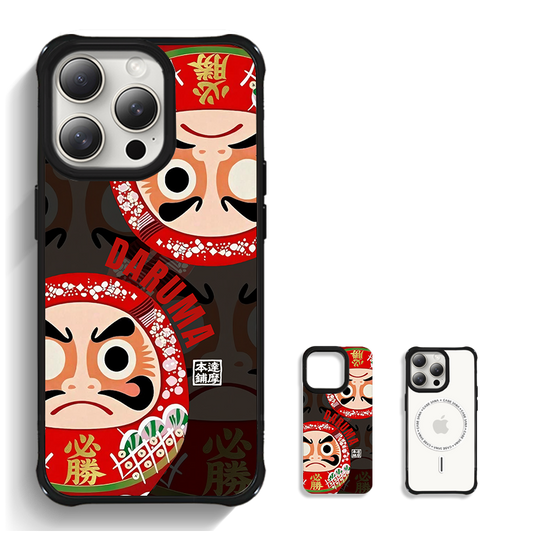 磁吸手機殼｜必勝達摩 | 紅黑色