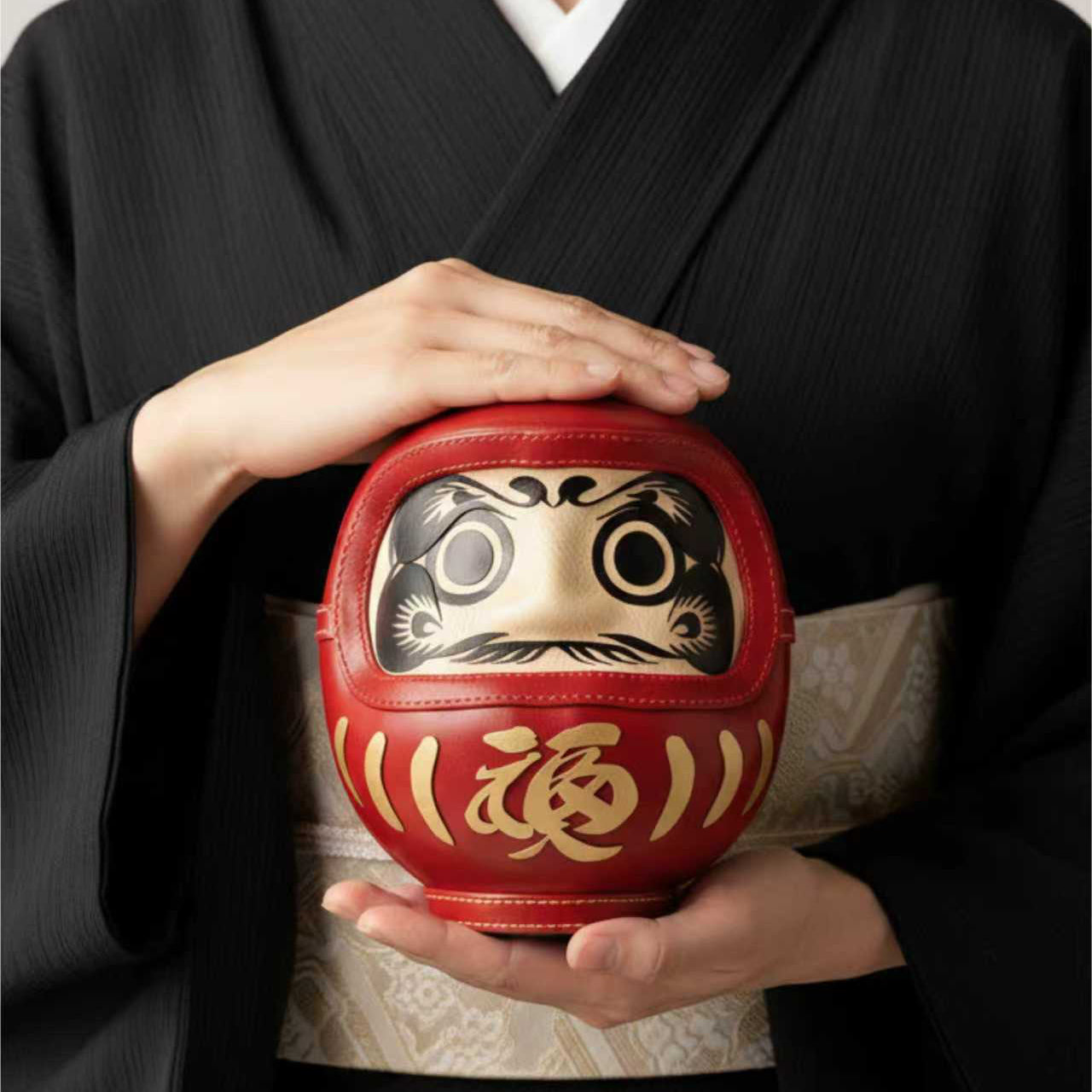 紅色皮革達摩 | Red Leather Daruma