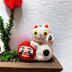 和紙招財猫達摩