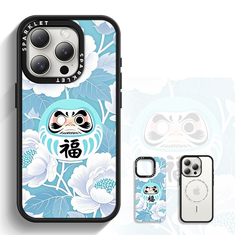 磁吸手機殼｜花見達摩 | Tiffany Blue