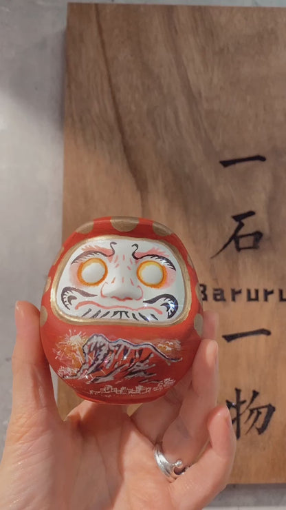 手繪陶瓷達摩x獅子山
