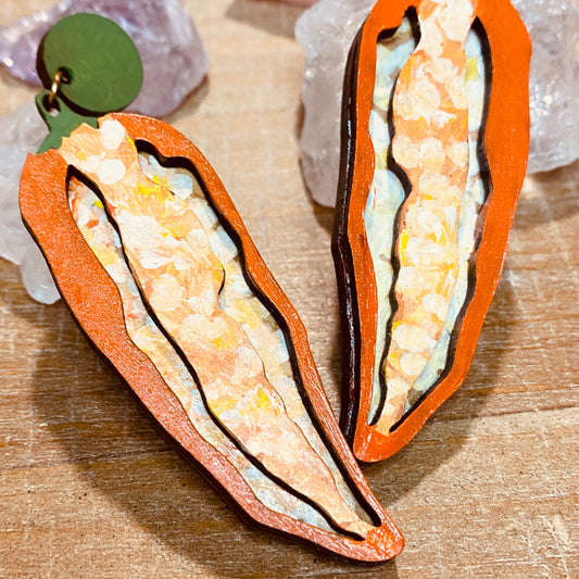 辣椒仔手作木耳環